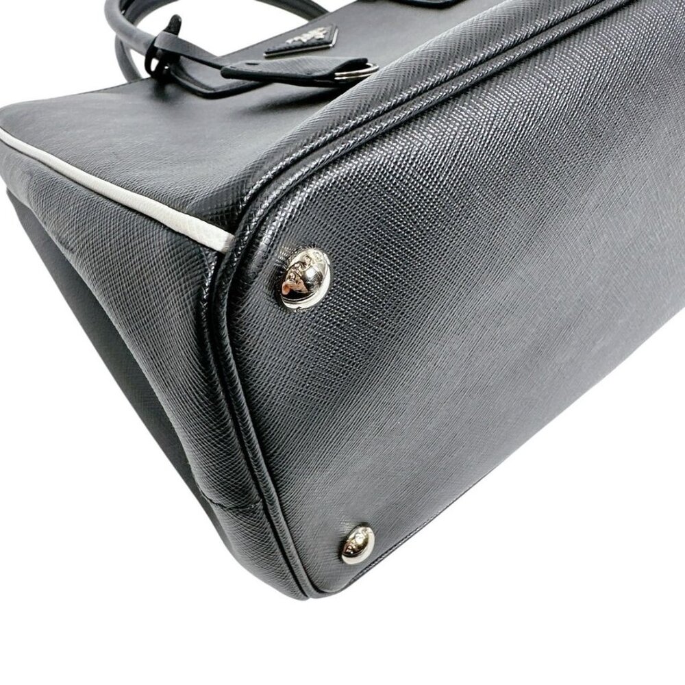 Prada 1 Ba274 2-Way Bag Saffiano Tote Bag Black - Picture 7 of 15